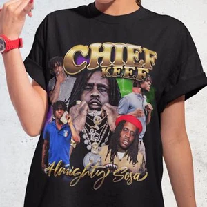 Retro Chief Keef Rap Vintage 90s Graphic T-Shirt Chiraq Rap Hip Hop O Block Sout - Picture 1 of 2