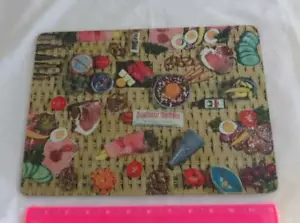 Used German Kitchen CUTTING BOARD Novelty Photo Deutsch Essen Wurst Schinken - Picture 1 of 2