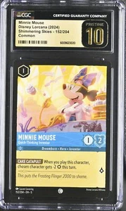 CGC Pristine 10 Lorcana Shimmering Skies Minnie Mouse Quick-Thinking Inventor - Picture 1 of 2