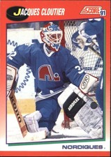 1991-92 Score Canadian English Nordiques Hockey Card #236 Jacques Cloutier