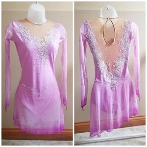 New Figure Ice Skating Leotard Costume Dress 160-170cm ( 63-69 In.) Height - Picture 1 of 10