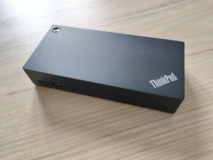 Lenovo ThinkPad USB-C Dock 40A9 Dockingstation - Schwarz DK1633 - Bild 1 von 6