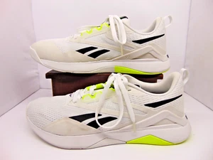 Scarpe da allenamento Reebok Nanoflex V2 uomo 11 bianco crossfit verde fluo accenti - Foto 1 di 9