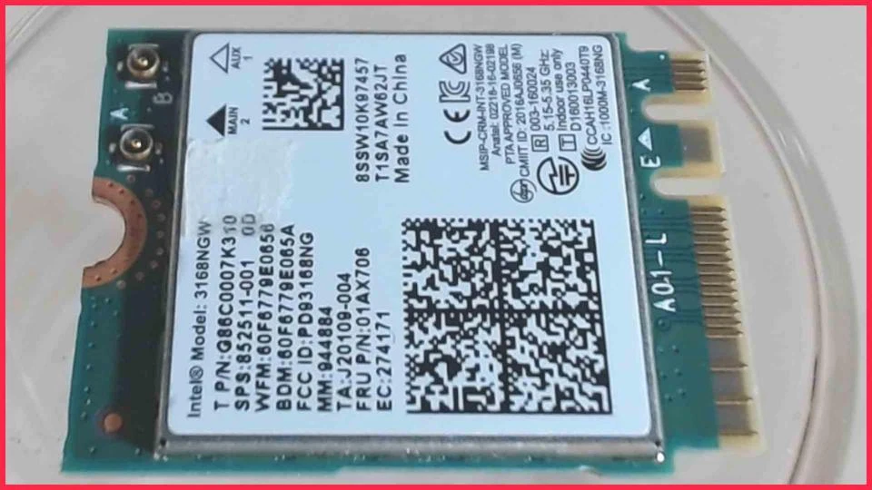 Wlan W-Lan WiFi Karte Board Modul Platine 3168NGW HP Pavilion X360 - Bild 1 von 1