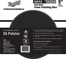 Produktbild - Meguiar's DFF5 5 Zoll DA Schaumstoff-Finishing-Scheibe schwarz