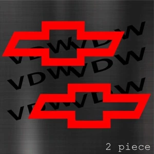 Chevy Bowtie Decal x 2 Chevy Bowtie Sticker - Chevrolet Bowtie Decal Sticker 8" - Picture 1 of 19