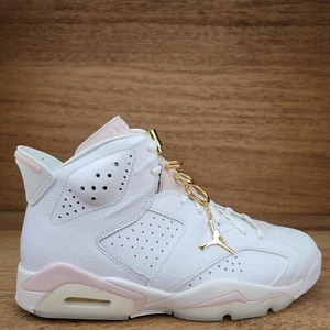 Jordan 6 Retro Women's Sneakers Gold White DH9696-100 Lot Size 11 Men's 9.5 - Picture 1 of 20