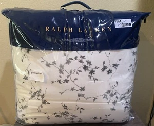 Ralph Lauren Munroe Country Floral Full/Queen Comforter Off White &Charcoal Grey - Picture 1 of 6