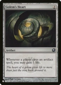 GOLEM'S HEART ~mtg NM-M The List Unc 1 Karte - Bild 1 von 1