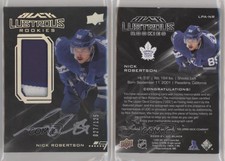 2020 SPx UD Black Lustrous Rookies /125 Nick Robertson RPA Rookie Patch Auto RC