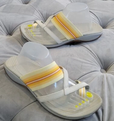 Sandalias Merrell Zinnia Punta Plana Lazo Forro Plateado Lino Mujer Zapatos Slides 11 Foto 1 de 4