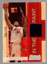 2007-08 Shaquille O'Neal Topps Trademark Moves In the Paint Red Jersey 41/50