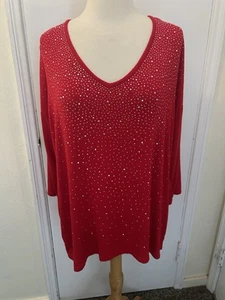Design History Top-Size XXL-Red-Short Sleeves - Picture 1 of 6