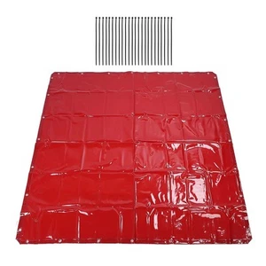 5 7x5 7ft Welding Curtain Screen Waterproof For UV Protection Red Barrier - Picture 1 of 12