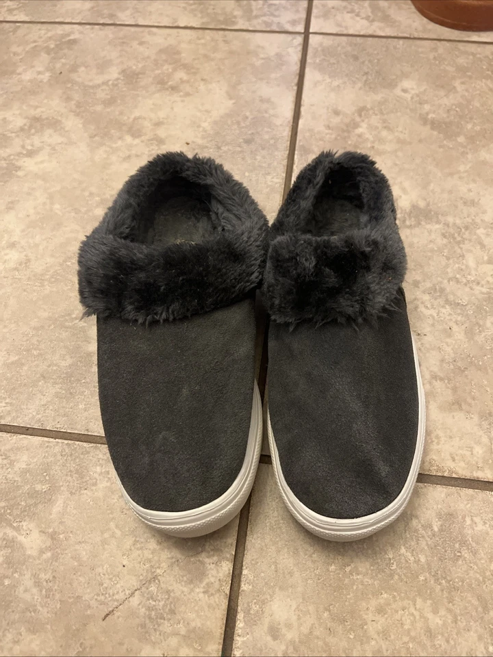 Minnetonka Zapatos Zapatillas Mujer Talla 8M Negro Gamuza Forro Piel Sintética  Foto 1 de 1