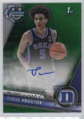 2023 Bowman U Chrome Prospect Green Refractor 2/99 Tyrese Proctor #BCPA-TPR Auto - Image 1 of 3
