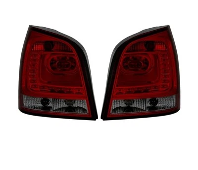 VW POLO 9N 2005 2006 2007-2009 ROSSO VT345 TOP SET FANALI FARI POSTERIORI LED - Image 1 of 4