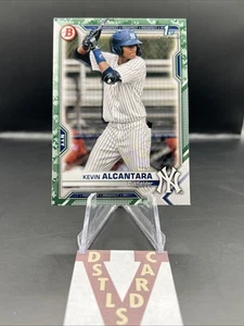 2021 Bowman - KEVIN ALCANTARA BOWMAN 1ST CAMO #BP-97 New York Yankees - Foto 1 di 3