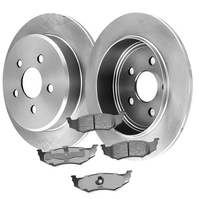 Rotores de freno de disco trasero derecho y trasero izquierdo con pastillas para Chrysler PT Cruiser 03-01 Foto 1 de 4