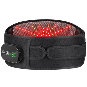 Heated Back Massager with 3 Heating & 3 Vibration Modes, Cordless Heating Pad... - Picture 1 of 6