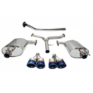 Tsudo Quad Tips Burnt tips Catback Exhaust for 2018-2024 Camry XSE SE 2.5L FWD - Picture 1 of 4