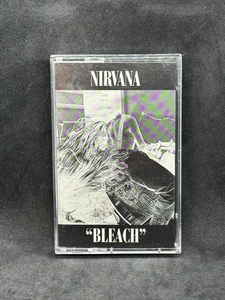 Nirvana Bleach Cassette Tape Sub Pop US Remastered SP34a Black Shell Top Notch - Picture 1 of 6