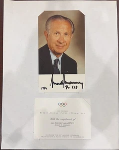 JUAN ANTONIO SAMARANCH REAL handsigniertes handsigniertes 3,5x5 Foto - Bild 1 von 1