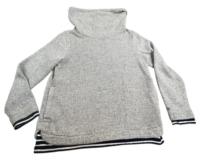 Tommy Hilfiger свитер женщин большой серый капот шеи пуловер Athluxe зимний уютный - Изображение 1 из 4