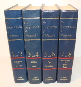 THE ENCYCLOPEDIA OF PHILOSOPHY 1-8 in a 4 Volume Set, Collier-Macmillan 1972 - Picture 1 of 15