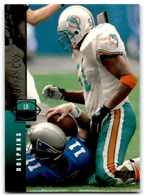 1994 Upper Deck Bryan Cox Miami Dolphins #226 - Image 1 of 2