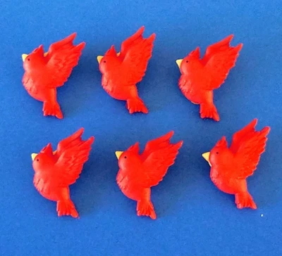 Botones Dress It Up Cardinals adornos Jesse James caña trasera Foto 1 de 3