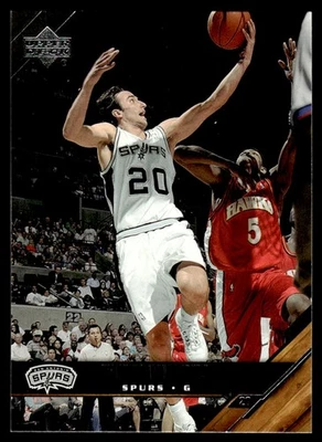 Manu Ginóbili San Antonio Spurs #169 2005-06 cubierta superior Foto 1 de 2