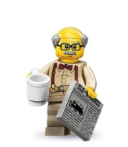 LEGO Series 10 CMF Grandpa Collectible Minifigure NEW - 71001 - Old Man Bald Cap - Picture 1 of 4