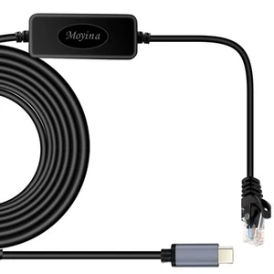 Moyina USB C to RJ45 Gigabit Ethernet Cable for MacBook Thunderbolt 3/Type-C,... - Picture 1 of 6