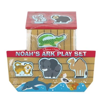 Melissa & Doug - Noah&apos;s Ark Play Set Wooden 26 Animal Blocks It - Image 1 of 3