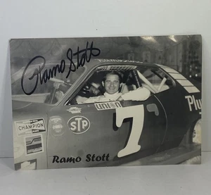 Ramo Stott Keokuk Iowa Racing Legend Autographed NASCAR #7 - 8x10 Photo - Picture 1 of 4