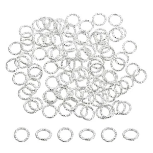 Offene Biegeringe 100 Stück 8 mm O-Ring Verbinder zur Schmuckherstellung, Silber - Bild 1 von 7