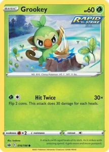 Grookey - 016/198 - Common x1 - NM-Mint - SWSH Chilling Reign - Picture 1 of 1