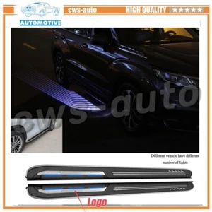 Running Boards Fits For Hyundai Santa Cruz 2022-2024 Side Step with LED Lights - Picture 1 of 11