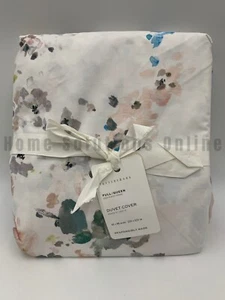 Copripiumino Pottery Barn Kinsley floreale percalle multi completo regina #N182 - Foto 1 di 4