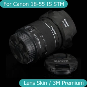 Para Canon EF-S 18-55mm F4-5.6 IS STM Calcomanía Recubrimiento Vinilo Envoltura Película Lente Adhesivo - Imagen 1 de 48