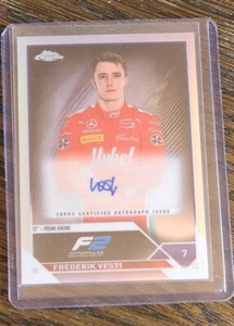 2023 TOPPS CHROM FORMULA 1 FREDERIK KLEID PREMA AUTOGRAMM #CAC-FV FORMULA 2 - Bild 1 von 2