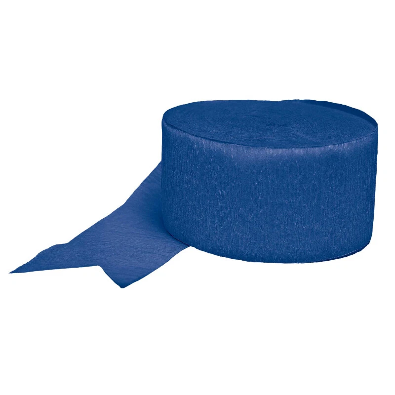 Royal Blue Party Supplies Crepe Paper Streamer Decorations Birthday Boy - Image 1 of 1