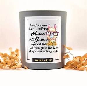 Mother’s Day Candle Gift Mother's Day Funny Gift 'Llama Mama' Birthday Christmas - Picture 1 of 4