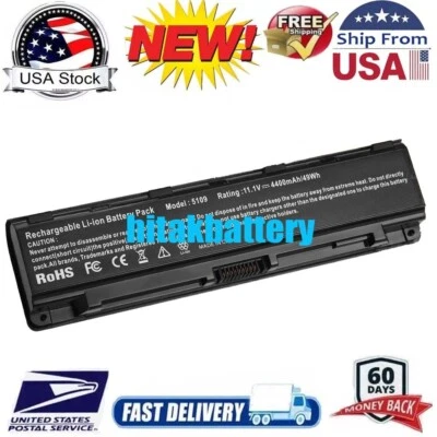 Battery For Toshiba Satellite C50T,C55,C55D,C55DT,C55T,C70,C70-A,C75,C75D,C75DT - Image 1 of 4