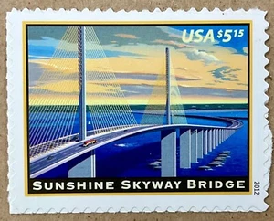 4649 SUNSHINE SKYWAY BRIDGE Express Mail VF/MNH FV $5.15 2012. - Picture 1 of 2