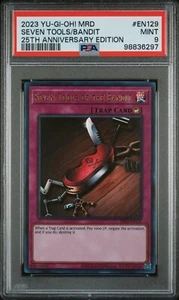 Yu-Gi-Oh! PSA 9 Seven Tools of the Bandit MRD-EN129 Metal Raiders 25th Anniversa - Picture 1 of 2