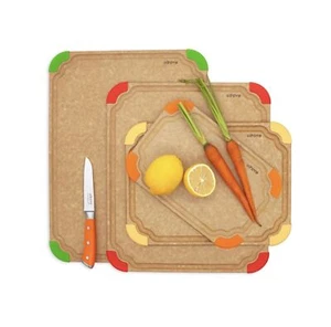 Premium Series 4-in-1 Kitchen Cutting Board Set, Non Slip Feet, Color Coded w... - Picture 1 of 9