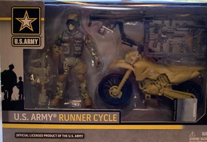 U S Army Runner Cycle Action Figure Ages 4+ New In Package Christmas gift toy - Picture 1 of 4