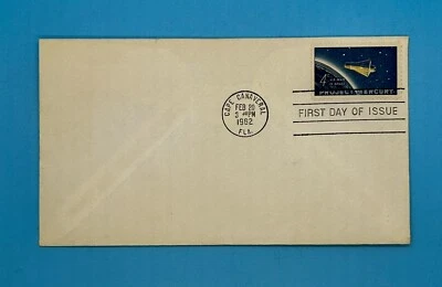 1962 Project Mercury NASA US Man In Space FDC First Day Cover 4 Cents - Image 1 of 2